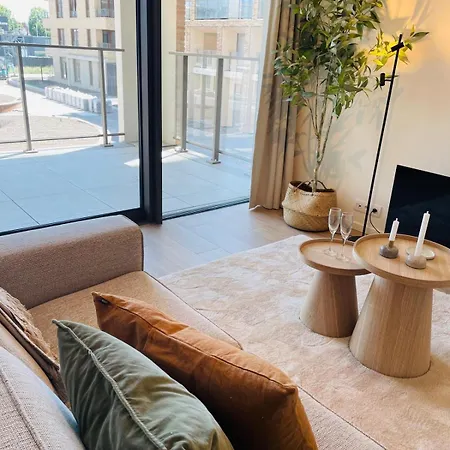 شقة Bubbles By Bloss, Familieappartement Met Terras أوستيند